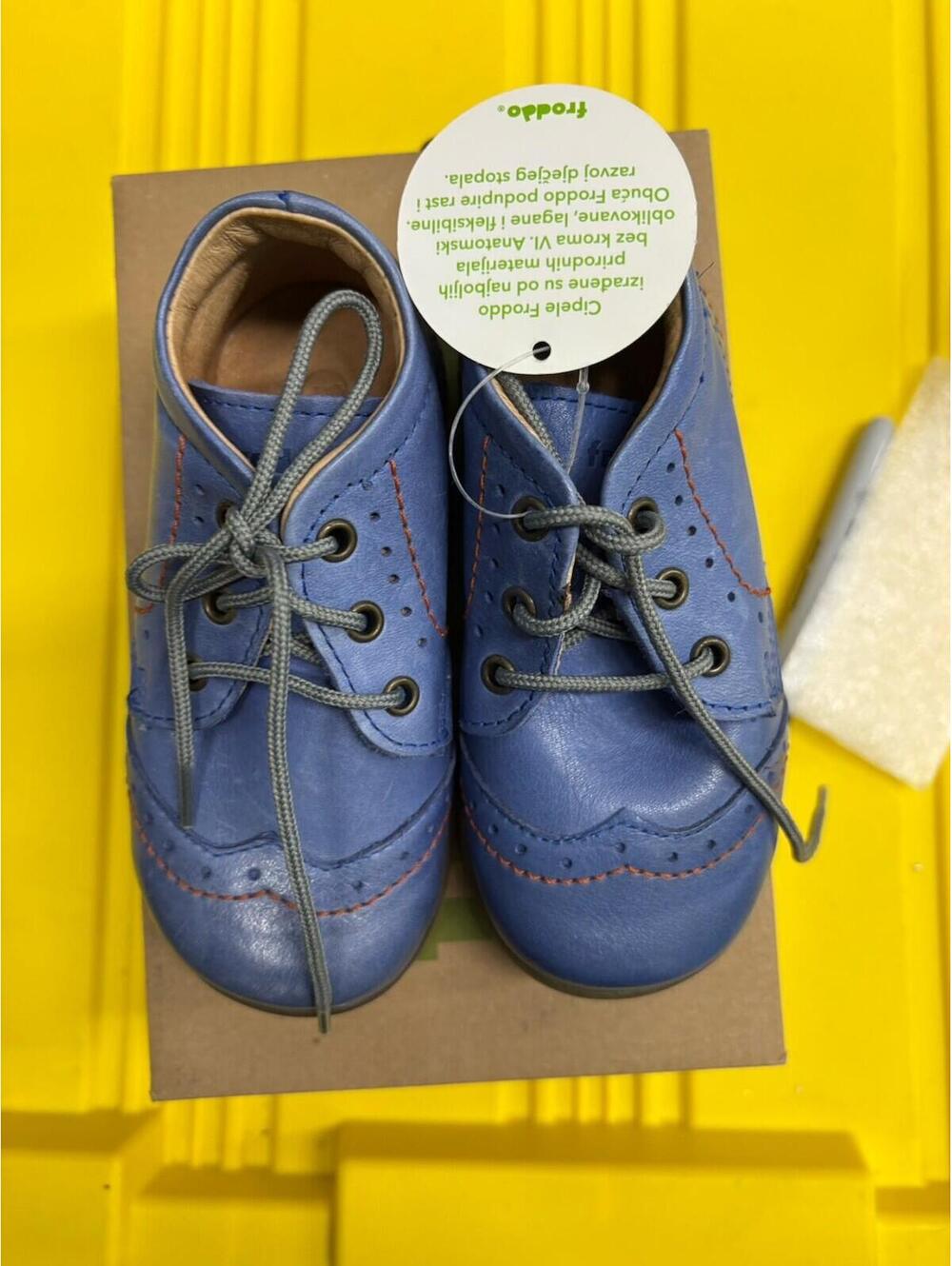 Froddo Toddler Blue Leather Lace Up Shoes Orthopedic US 6